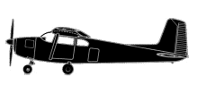 Silhouette image of generic C182 model; specific model in this crash may look slightly different