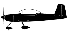 Silhouette image of generic RV8 model; specific model in this crash may look slightly different