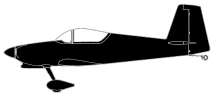 Silhouette image of generic RV9 model; specific model in this crash may look slightly different